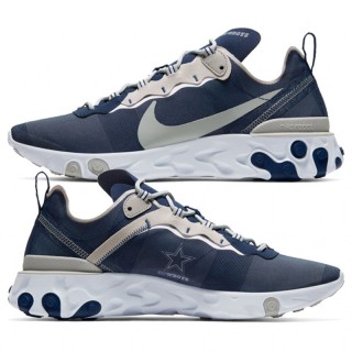 Nike React Element 55 Dallas Cowboys Navy Shoes