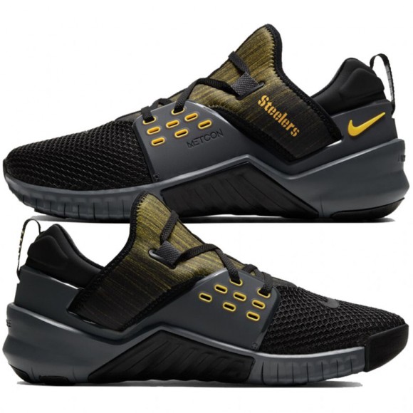 Nike Free Metcon 2 Pittsburgh Steelers Black Shoes